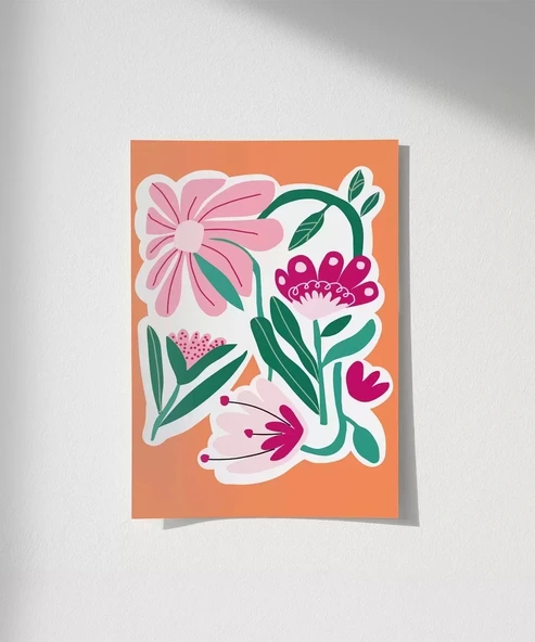 Çerçevesiz Poster Floral Enerji ürün görseli