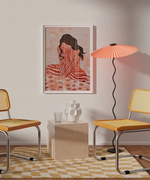 Çerçevesiz Poster Zarif Düşünceler Dekoratif - 5