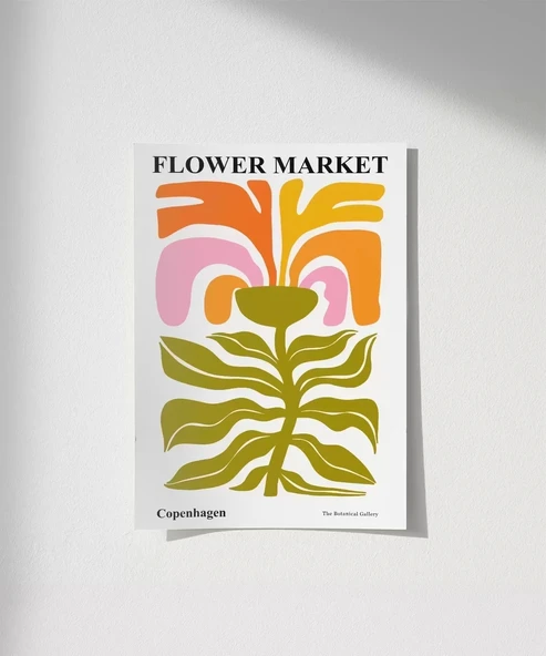 Çerçevesiz Poster Copenhagen Flower ürün görseli