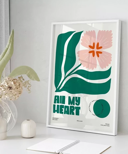 Çerçevesiz Poster Kalpten Gelen Bahar - Resim 5