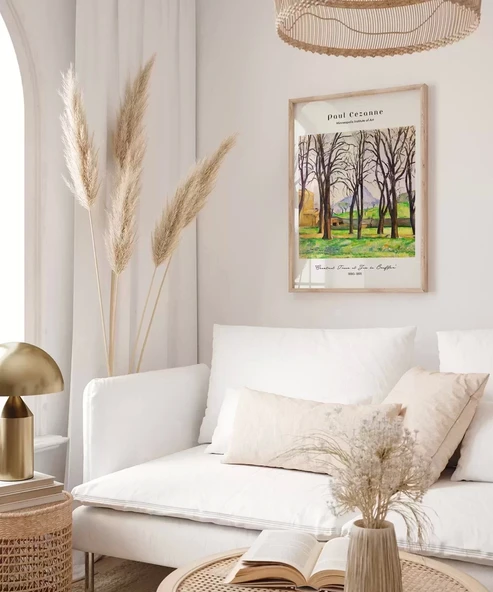 Çerçevesiz Poster Paul Cézanne Jas de Bouffan'daki Kestane Ağaçları - Resim 3