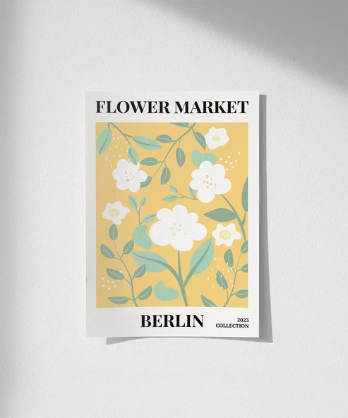 Çerçevesiz Poster Berlin Çiçek Koleksiyonu ürün görseli