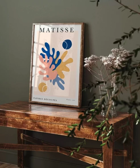Çerçevesiz Poster Matisse Papiers Découpés No 5 - Resim 6