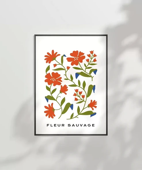 Çerçevesiz Poster Kır Çiçekleri - Resim 7