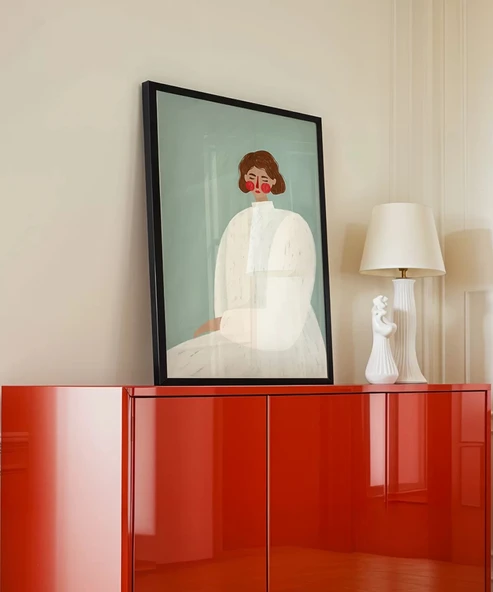 Çerçevesiz Poster Serene Portrait - Resim 3