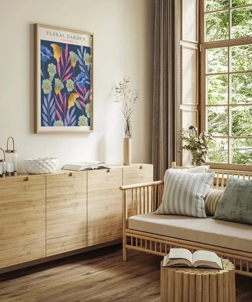 Çerçevesiz Poster Floral Rüyalar - Resim 6