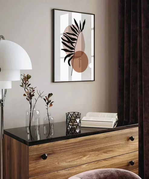 Çerçevesiz Poster Bohem Bitki 1 - Resim 4