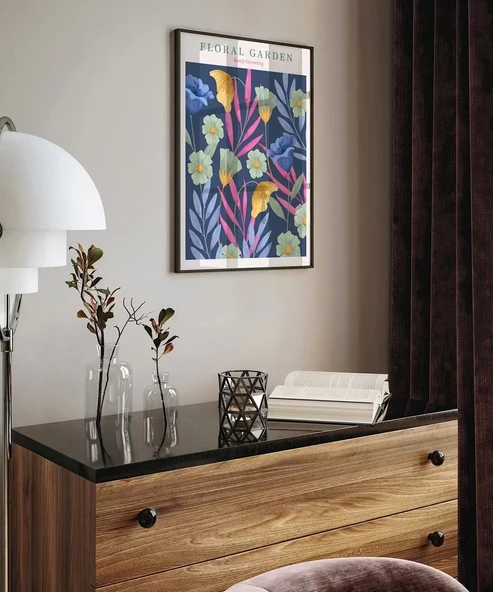 Çerçevesiz Poster Floral Rüyalar - Resim 4