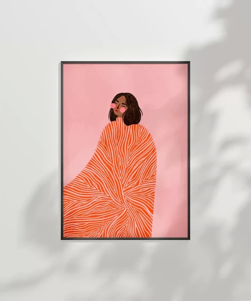 Çerçevesiz Poster Abstract Warmth - Resim 7