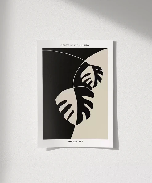 Çerçevesiz Poster Modern Art Monstera ürün görseli