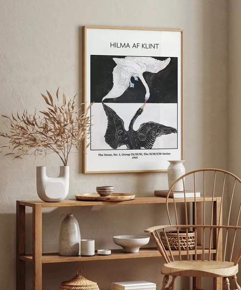 Çerçevesiz Poster Hilma Af Klint Kuğu - Resim 3