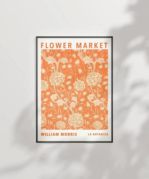 Çerçevesiz Poster William Morris Flower Market - Resim 6