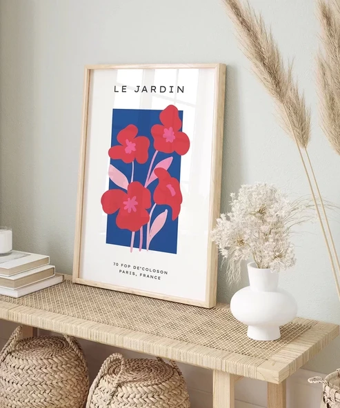Çerçevesiz Poster Le Jardin Rouge - Resim 6