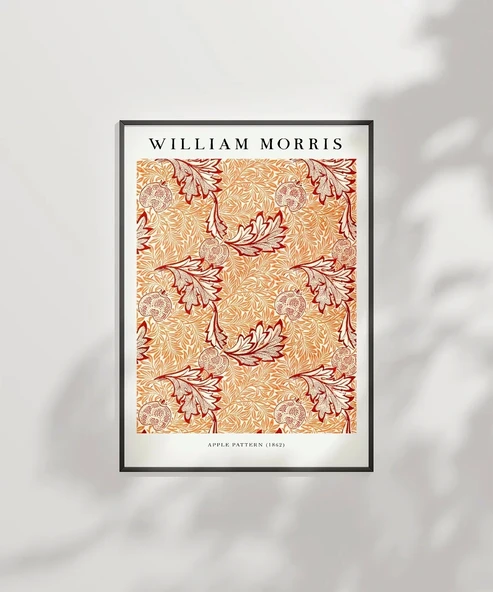 Çerçevesiz Poster William Morris Elme Deseni - Resim 2