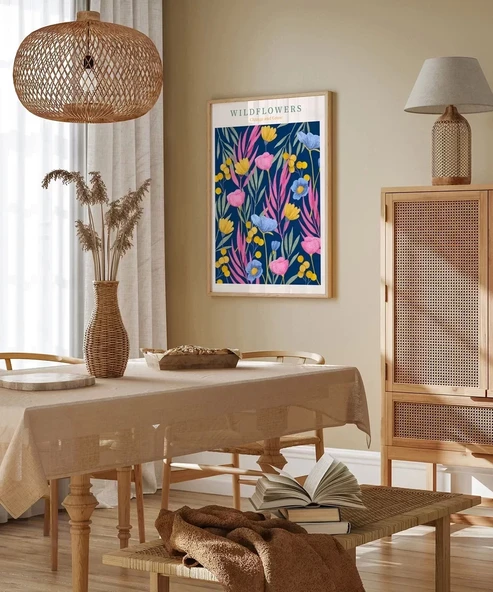 Çerçevesiz Poster Yabani Çiçeklerin Büyüsü - Resim 6