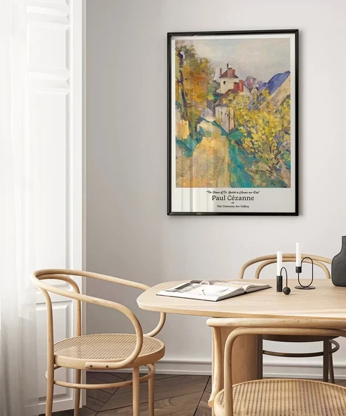 Çerçevesiz Poster Paul Cézanne  Auvers-sur-Oise'daki Dr. Gachet'nin Evi 2 - Resim 4