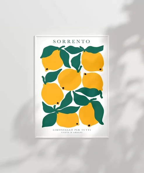 Çerçevesiz Poster Sorrento Limonlar - 3