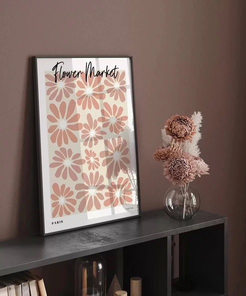 Çerçevesiz Poster Paris Flower Market - Resim 5