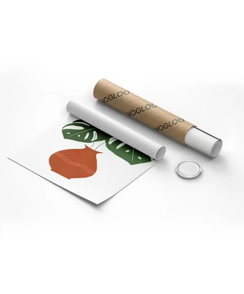 Çerçevesiz Poster Saksıda Palmiye - Resim 2