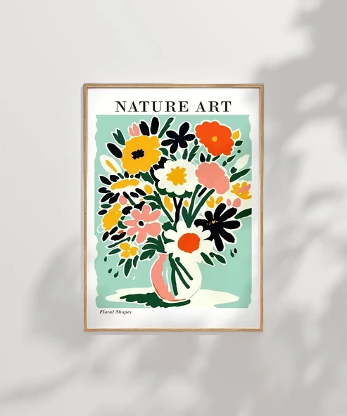 Çerçevesiz Poster Vazoda Doğanın Zarafeti - Resim 8