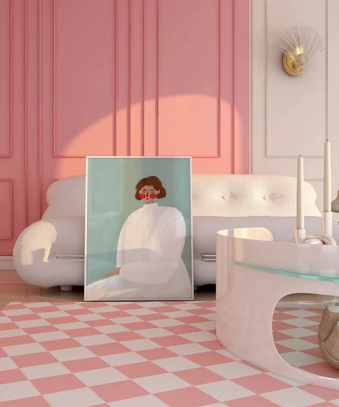 Çerçevesiz Poster Serene Portrait - Resim 5