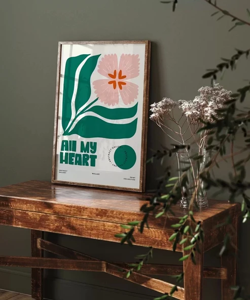 Çerçevesiz Poster Kalpten Gelen Bahar - Resim 6