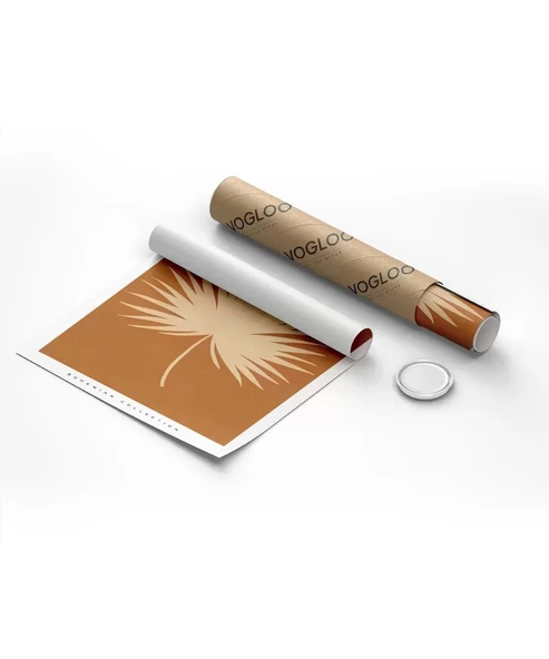 Çerçevesiz Poster Bohem Palmiye Yaprağı - Resim 2