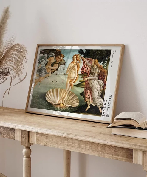 Çerçevesiz Poster Sandro Botticelli Venüs'ün Doğuşu - Resim 3