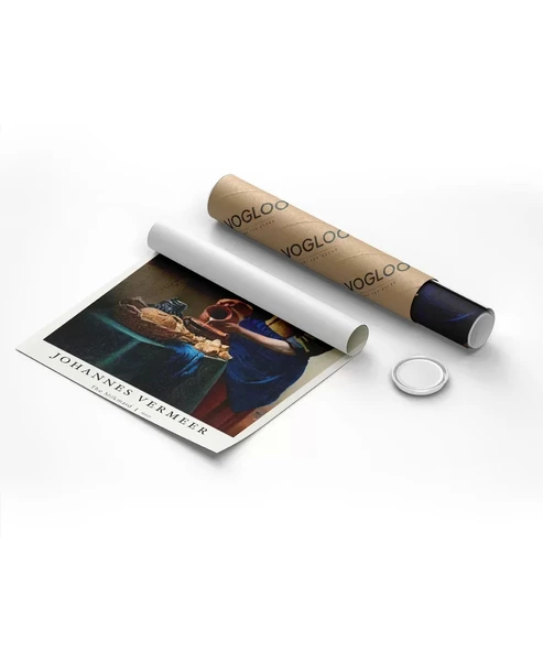 Çerçevesiz Poster Johannes Vermeer Süt Boşaltan Kadın - 8