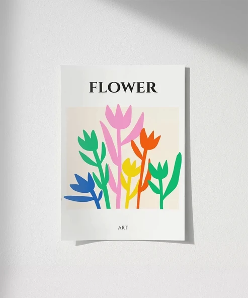 Çerçevesiz Poster Floral Ritim ürün görseli