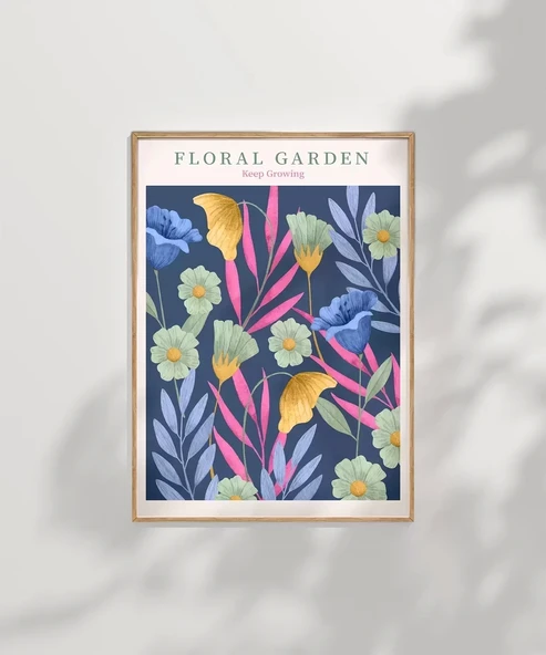 Çerçevesiz Poster Floral Rüyalar - Resim 8