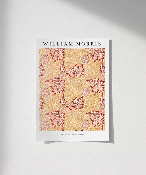 Çerçevesiz Poster William Morris Elme Deseni ürün görseli