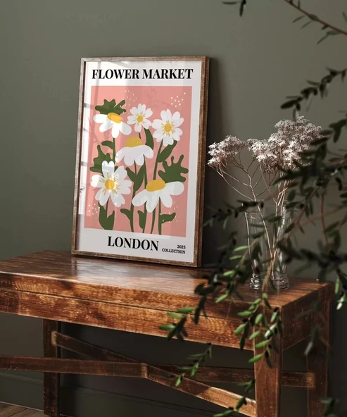 Çerçevesiz Poster Londra'nın Neşeli Papatyaları - Resim 6