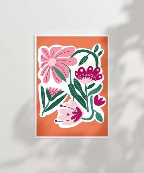 Çerçevesiz Poster Floral Enerji - Resim 3