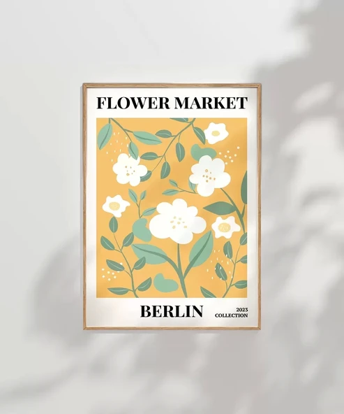 Çerçevesiz Poster Berlin Çiçek Koleksiyonu - Resim 8