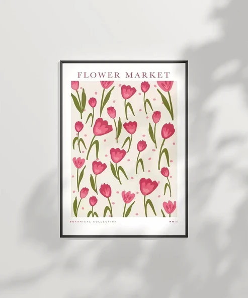 Çerçevesiz Poster Flower Market No 1 - Resim 7