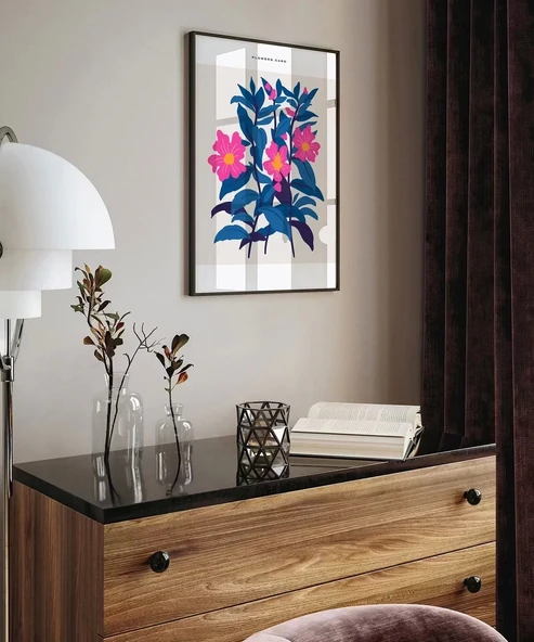 Çerçevesiz Poster Doğanın Göz Alıcı Çiçekleri - Resim 4