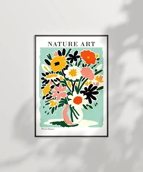 Çerçevesiz Poster Vazoda Doğanın Zarafeti - Resim 7