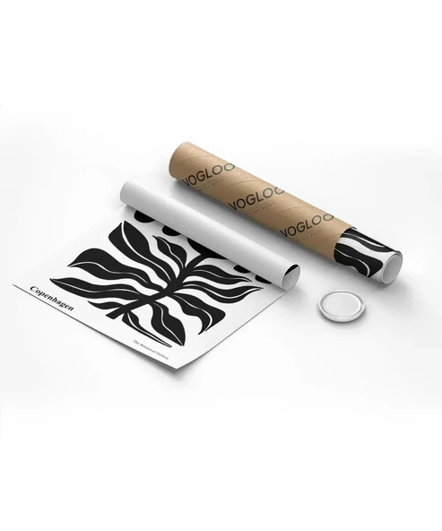 Çerçevesiz Poster Black Copenhagen Flower - Resim 2