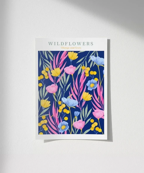 Çerçevesiz Poster Yabani Çiçeklerin Büyüsü ürün görseli