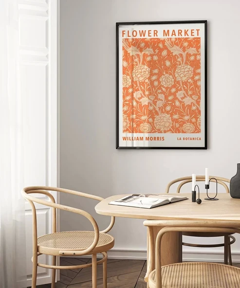 Çerçevesiz Poster William Morris Flower Market - Resim 4