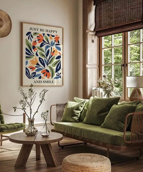 Çerçevesiz Poster Renkli Neşe - Resim 4