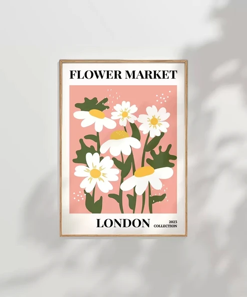 Çerçevesiz Poster Londra'nın Neşeli Papatyaları - Resim 8