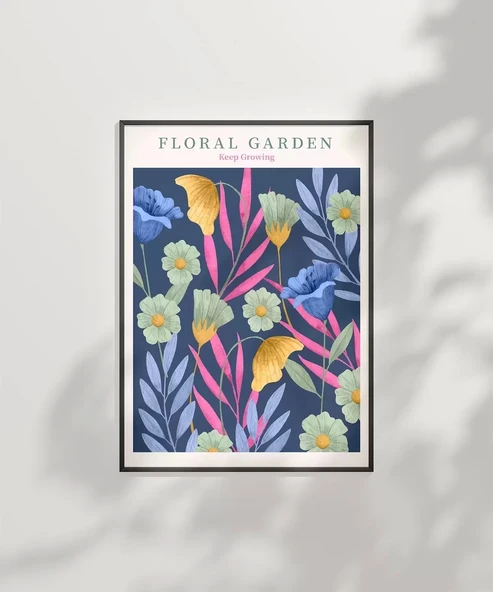 Çerçevesiz Poster Floral Rüyalar - Resim 7