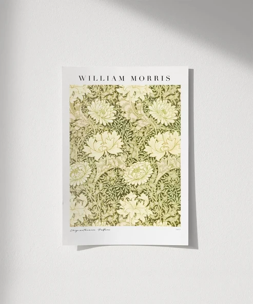 Çerçevesiz Poster William Morris Kasımpatı Deseni ürün görseli