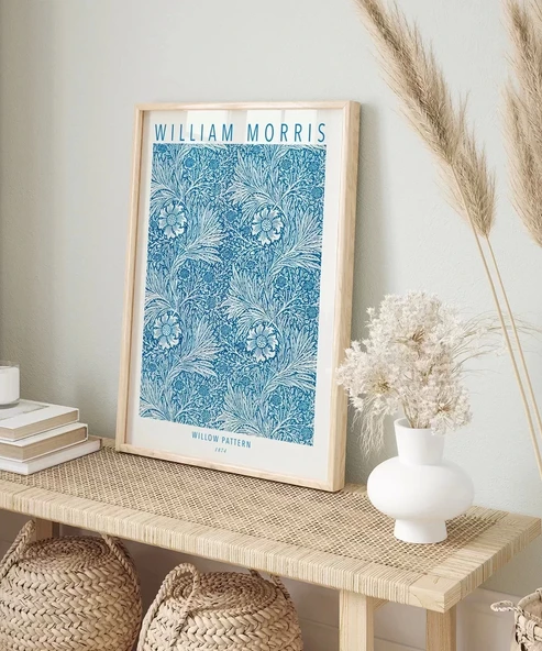 Çerçevesiz Poster William Morris Söğüt Deseni - Resim 5