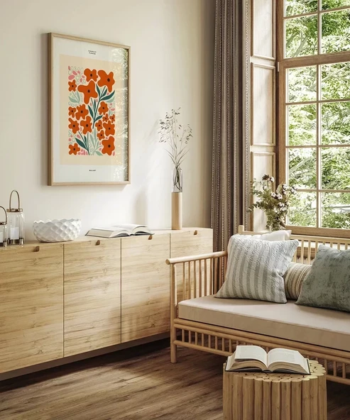 Çerçevesiz Poster Sıcak Bahar Esintisi - Resim 4