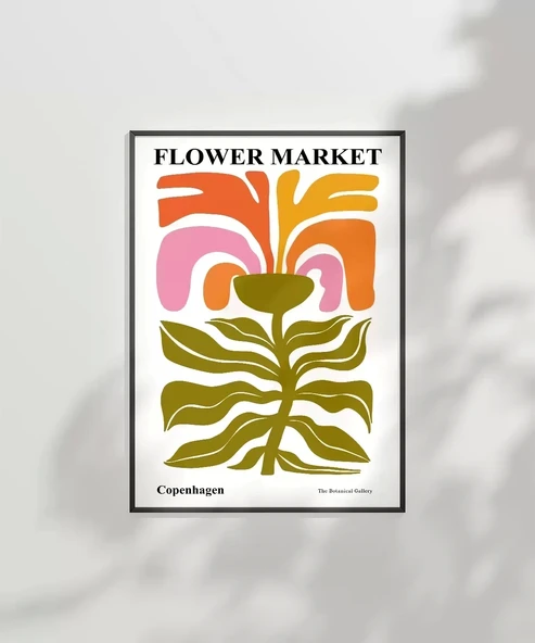 Çerçevesiz Poster Copenhagen Flower - Resim 7
