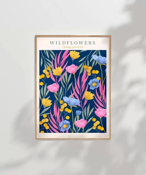 Çerçevesiz Poster Yabani Çiçeklerin Büyüsü - Resim 8