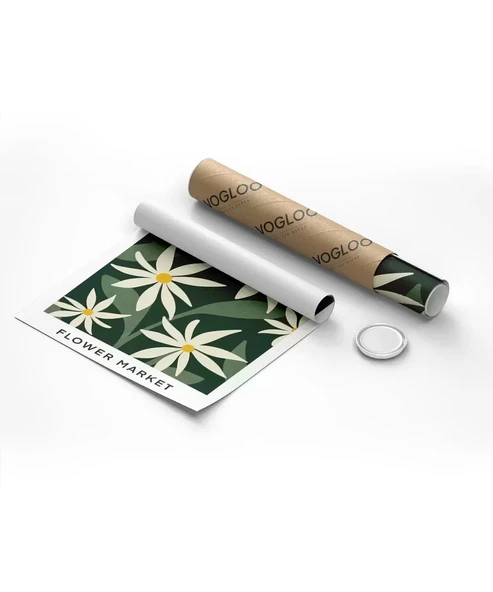 Çerçevesiz Poster Japan Flower Market - Resim 2